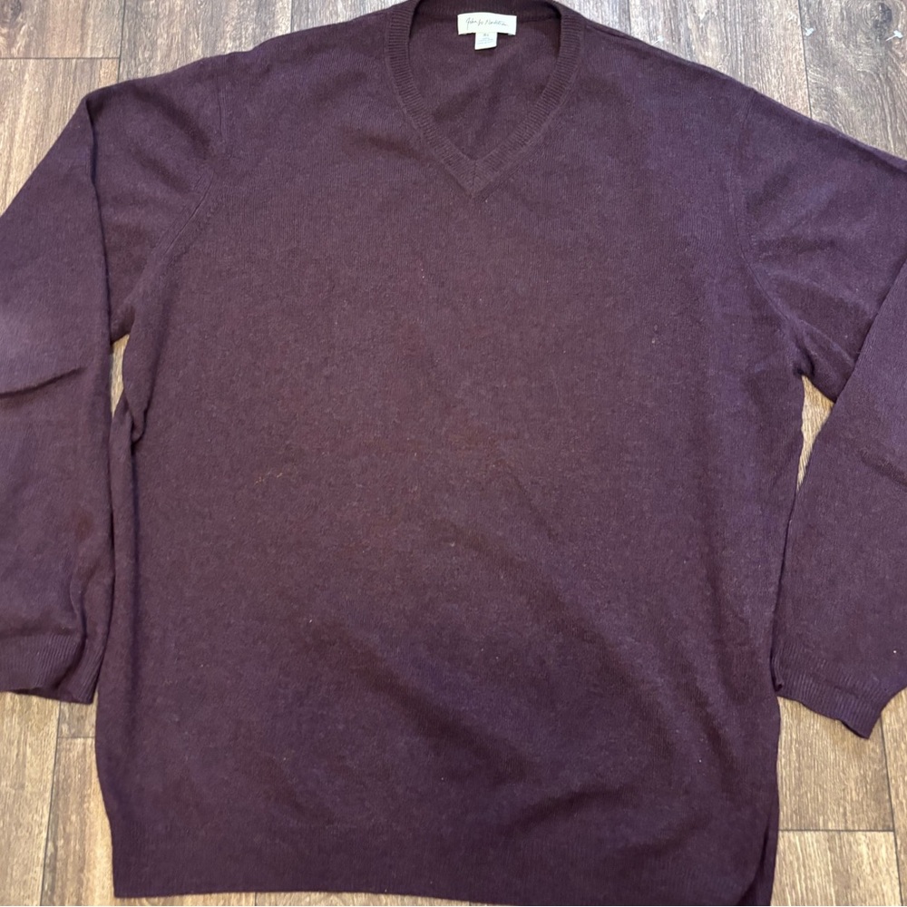 John W Nordstrom Men’s 100% Cashmere Knit Pullover size XL-0253